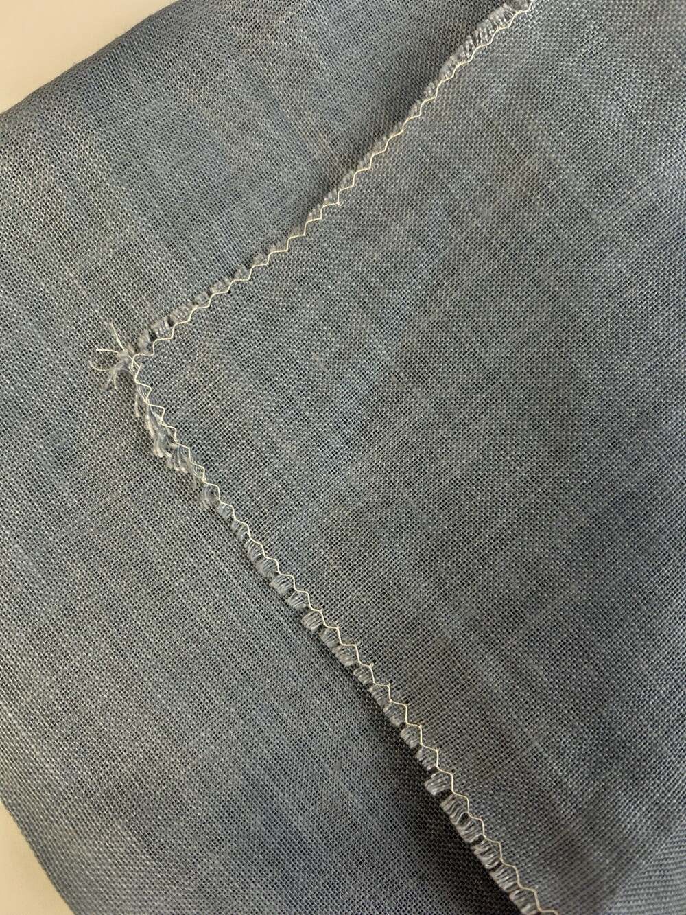 38 Ct Needlework Cross Stitch Linen Fabric Muted Blue Blue 20" x 18" Embroidery